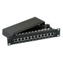 EFB 37737.12 Mini-Patchpanel STP 12xRJ45 Cat.6A, 10 1HE, RAL7035 grau