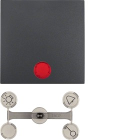 Berker 16211606 S1/B.x Wippe mit Linsen anthrazit matt