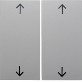 Berker 16448989 S1/B.3/B.7 Serienwippe mit Symbol für Gruppentaster, pw glänzend