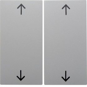 Berker 16441909 S1/B.x Serienwippe mit Pfeilsymbol für Einsatz mit Mittelstellung, polarweiss matt