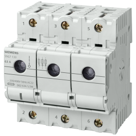 Siemens 5SG7133-8BA25 NEOZED safety brake D02 25A 3pol encoded