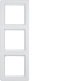 Berker 10136089 Rahmen 3fach Q1 polarweiß samt