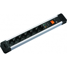 Bachmann CONNECTUS 6xCEE7/3 1xÜSS 1xSchalter Strom 2,0m CEE7/7 330104