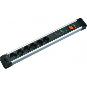 Bachmann CONNECTUS 6xCEE7/3 GVS 1xSchalter Strom 2,0m CEE7/7 330105