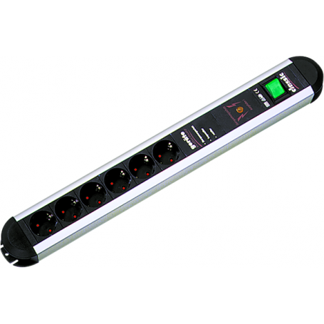 Bachmann PRIMO 6xCEE7/3 GVS 1xSchalter Strom 2,0m CEE7/7 331071