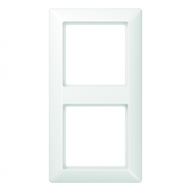 Jung AS 582 BF WW Rahmen, 2fach, bruchsicher, für waagerechte und senkrechte Kombination