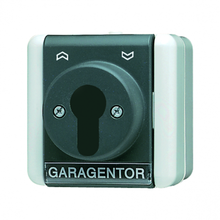 Jung 804.18 W Schlüsselschalter, 10 AX, 250 V , Schriftfeld, Jalousie-Wendeschalter 1-polig