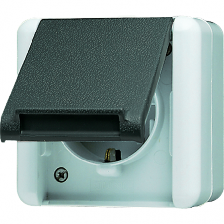 Jung 820 KIW SCHUKO-Steckdose, 1fach, 16 A, 250 V , Berührungsschutz