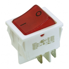 Bachmann 924.096 Wippenschalter bel. 2polig w/rot