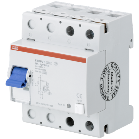 ABB 2CSF202101R3250 F202A-25/0,3 FI-Schutzschalter 2P,Typ A,25A,300mA
