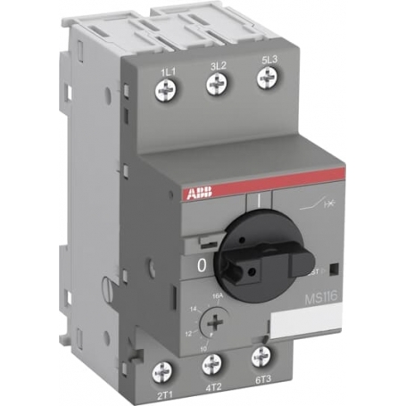 ABB 1SAM250000R1009 MS116-6.3 Engine Circuit Breaker Trigger class 10A, 4.0 ... 6.3 A