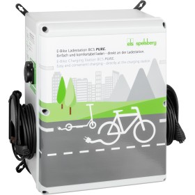 Spelsberg BCS Pure E-Bike Ladestation, Schutzart IP54, max. Leiterquerschnitt 4², Schlagfestigkeit IK08, Schutzklasse II, Bemess